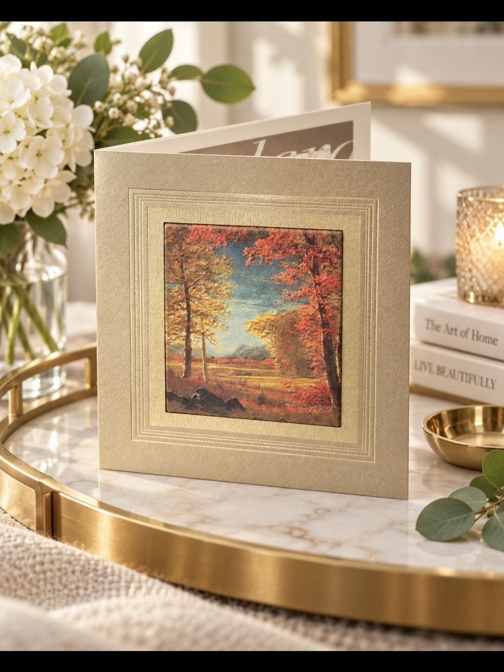 Atelier America Inc ,Autum In America New York Art Card